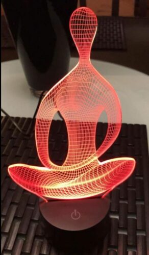 3D Illusion LED lampa photo review